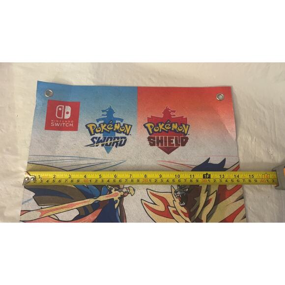 Pokémon Sword Shield  Galar region Sign Banner Flag Felt Nintendo Switch Promo - Picture 13 of 14